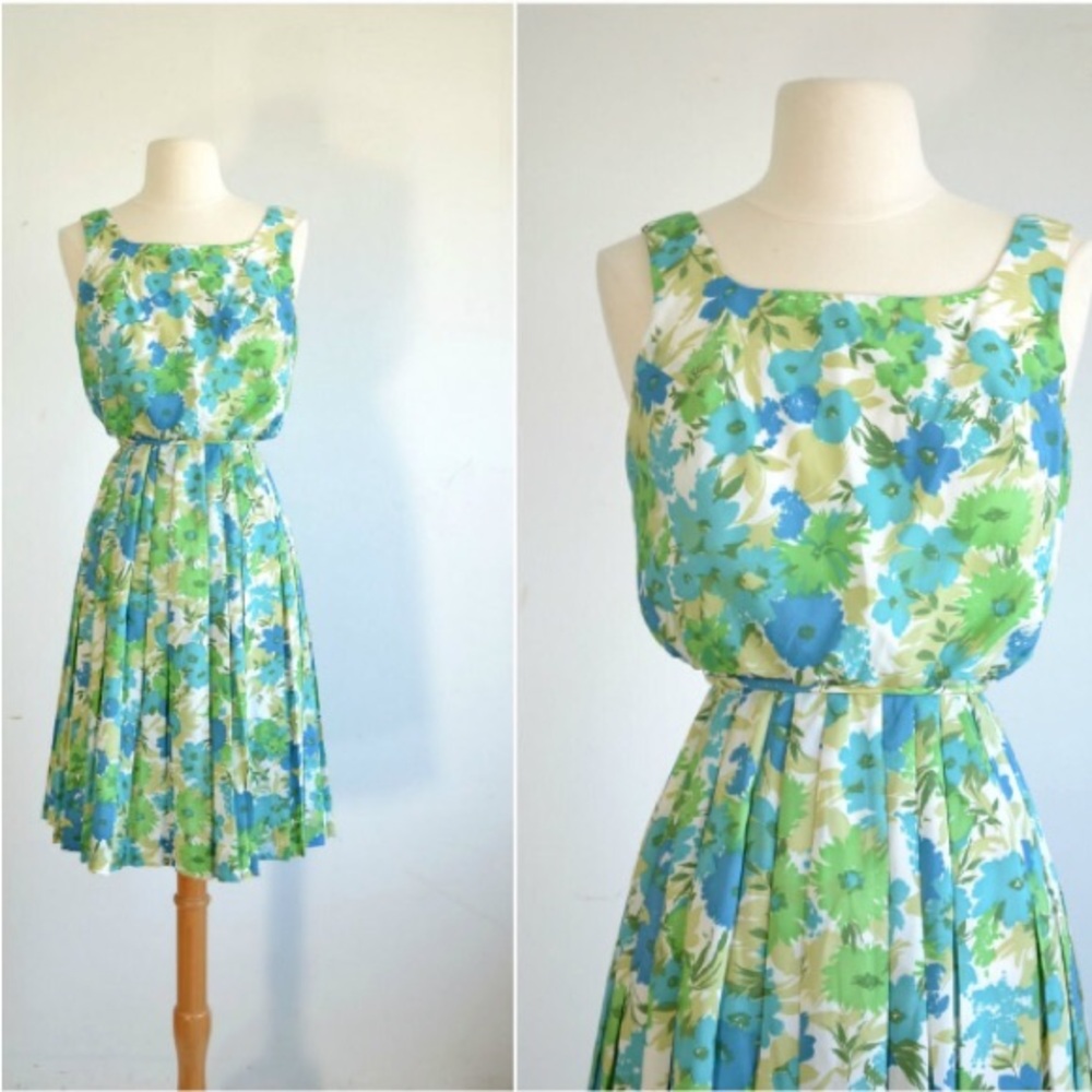 Vintage 60s floral dress